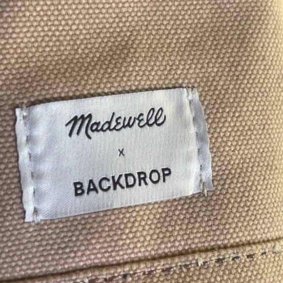 Madewell X BACKDROP Studio Hours Collab Camden Canvas Tote Shoulder/Crossbod Bag - Picture 8 of 16